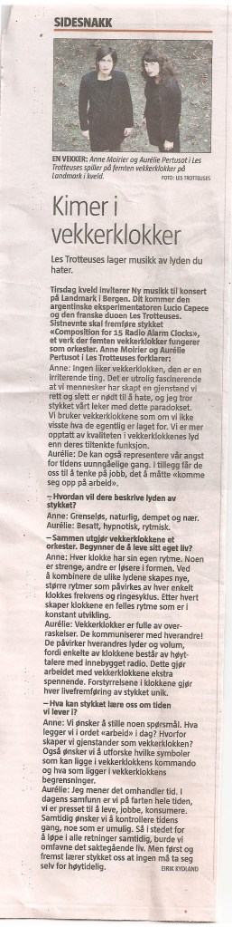 les trotteuses intervju